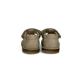Sandali 2 occhi LESCOUCOU in nubuk taupe