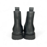 Stivaletti chelsea stile inglese DIANETTI in pelle nera "lavagna" con elastici