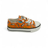 Sneakers NATURINO AYASY in tessuto arancio con stampa surf con lacci elastici