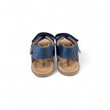 Sandali NATURINO in pelle blu con velcri