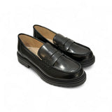 Mocassini LESCOUCOU in vitello spazzolato nero