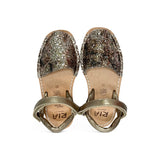 Minorchine RIA MENORCA in glitter brown/gold camouflage