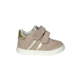 Sneakers primi passi CIAO BIMBI in suede rosa con velcri