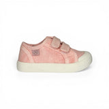 Sneakers NATURINO SUMMER in canvas delavè rosa con velcri