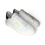 SNEAKERS PHILIPPE MODEL junior TEMPLE in pelle bianca e jeans