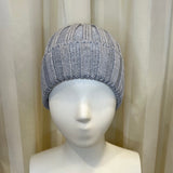 Cappello grigio GIO HIGUAMY misto lana a coste