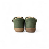 Sneakers Primi Passi LUNELLA in suede verde bosco con velcri