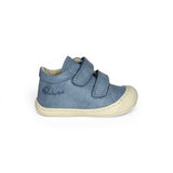 Sneakers Primi Passi COCOON NATURINO in pelle azzurra con velcri