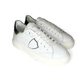 SNEAKERS PHILIPPE MODEL junior TEMPLE in pelle bianca e camouflage