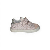 Sneakers primi passi BALOCCHI in pelle stampata rosa/suede rosa con velcri