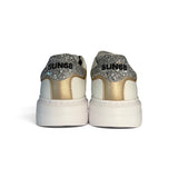 Sneakers SUN68 girl in eco pelle bianca e glitter con velcri o velcro e lacci alastici (Copia)