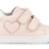 SNEAKERS PRIMI PASSI BALOCCHI in pelle rosa con velcri