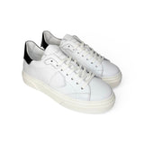 Sneakers PHILIPPE MODEL junior TEMPLE in pelle bianca e nera