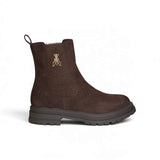 Stivaletti chelsea PATRIZIA PEPE GIRL in suede Testa di Moro con applicazione, elastico e zip interna