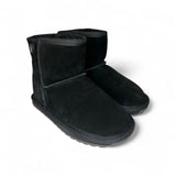 EMU AUSTRALIA Wallaby Mini nero in suede e 100% lana merinos WATER RESISTANT