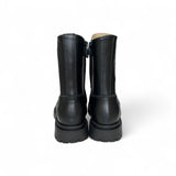 Stivaletti LUNELLA in pelle nera con elastico e zip interna