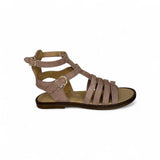 Sandali DIANETTI in suede tortora con fibbie