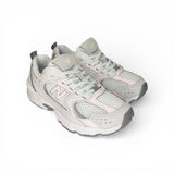 Sneakers ginniche NEWBALANCE 530 bianco/rosa/grigio con lacci elastici