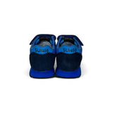 SNEAKER GINNICA SUN68 Baby boy in suede navy e nylon royal con velcri