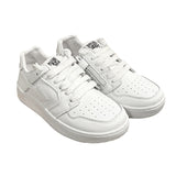 CIAO BIMBI SNEAKERS UNISEX in pelle bianca con lacci e zip laterale