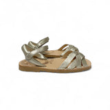 RIA MENORCA sandali in nappa metallizzata champagne