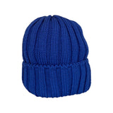 Cappello royal blue GIO HIGUAMY a coste misto lana
