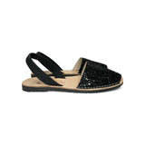 Minorchine RIA MENORCA in glitter nero