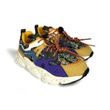FLOWER MOUNTAIN by Naturino viola e senape con tessuto tweed