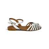 Sandali LESCOUCOU in pelle bianca