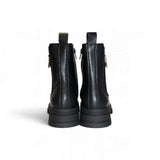 Stivaletti chelsea PATRIZIA PEPE GIRL in pelle nera con applicazione, elastico e zip interna