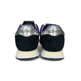 SNEAKER GINNICA SUN68 Teen girl in suede e nylon neri con lacci