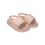 Ciabatte in PU rosa, fascia regolabile con strap / elastico caviglia