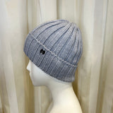 Cappello grigio GIO HIGUAMY misto lana a coste