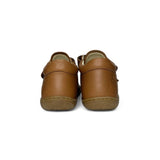 Sneakers Primi Passi COCOON NATURINO in pelle cuoio con velcri