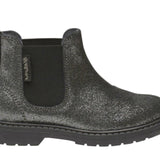 STIVALI CHELSEA NATURINO in suede glitterato nero con doppio elastico