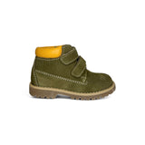 Scarponcini BALOCCHI in suede verde militare con velcri