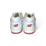 SNEAKERS GINNICHE NEWBALANCE 550 in pelle bianca con lacci