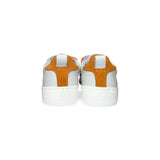Sneakers LESCOCOU in pelle ghiaccio e arancio con velcri