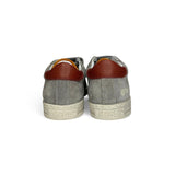 Sneakers primi passi FALCOTTO in suede grigio con velcri