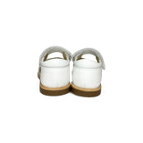 Sandali Primi Passi BALOCCHI in pelle bianca e glitter con strap