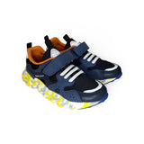 Ginniche FLOWER MOUNTAIN by Naturino blu navy con velcro e lacci elastici