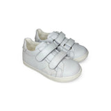 Sneakers primi passi GIOIE ECOLOGICHE in pelle bianca-stella con velcri