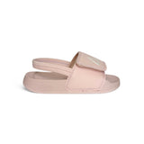 Ciabatte in PU rosa, fascia regolabile con strap / elastico caviglia