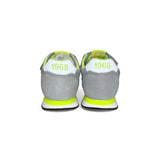 Sneakers ginniche SUN68 Kid boy in suede e nylon grigio con velcri