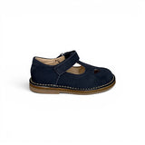 Sandali 2 occhi LESCOUCOU in nubuk blu navy
