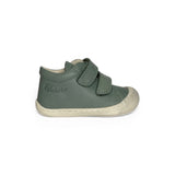 Sneakers Primi Passi COCOON NATURINO in pelle salvia con velcri