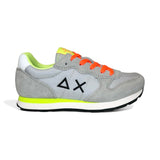 Sneaker ginnica SUN68 Teen boy in suede e nylon grigio con lacci
