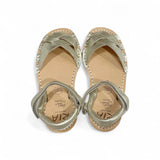 RIA MENORCA sandali in nappa metallizzata champagne