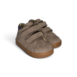Sneakers primi passi NATURINO in nubuk marrone chiaro con velcri