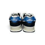 Sneakers ginniche NEWBALANCE 574 nero/antracite/bluette con velcro